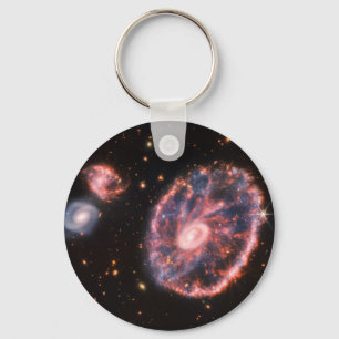 Cartwheel Galaxy JWST James Webb Space Telescope Schlüsselanhänger