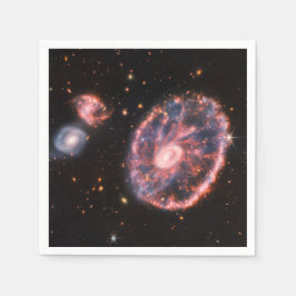 Cartwheel Galaxy JWST James Webb Space Telescope Serviette