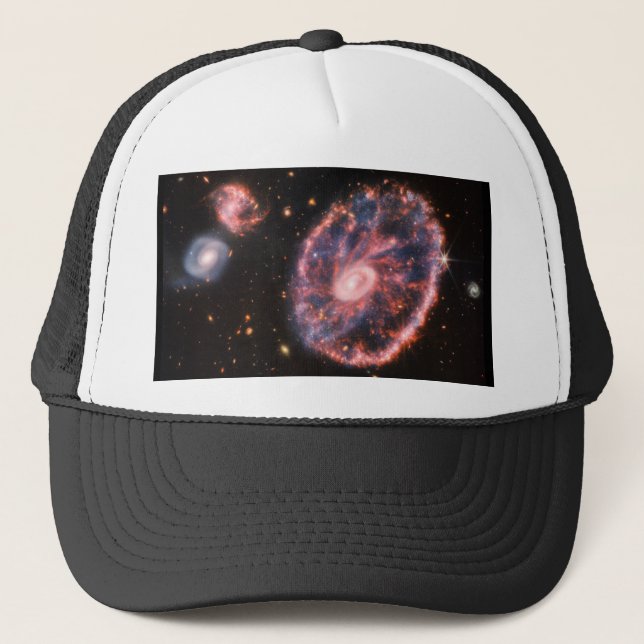 Cartwheel Galaxy JWST James Webb Space Telescope Truckerkappe (Vorderseite)