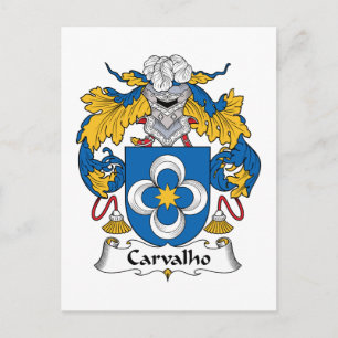 Carvalho Familienwappen Postkarte