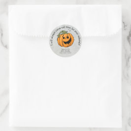 Carve Time für Ihr Referendum Halloween Runder Aufkleber