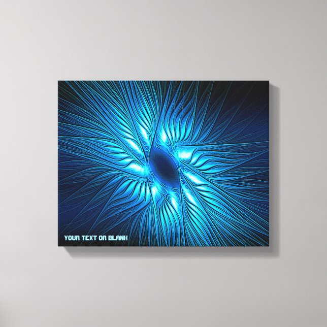Carved Blue Star Canvas Print Leinwanddruck (Vorderseite)