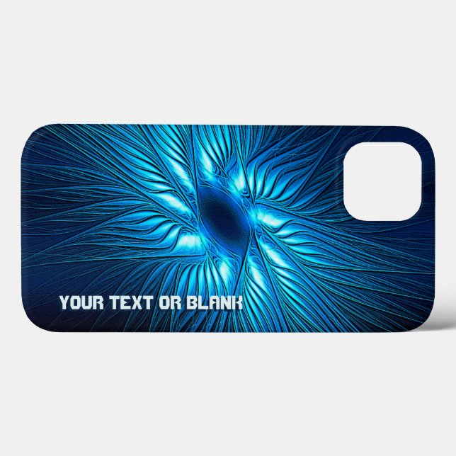 Carved Blue Star Case-Mate iPhone Hülle (Rückseite (Horizontal))