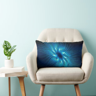 Carved Blue Star Lendenkissen