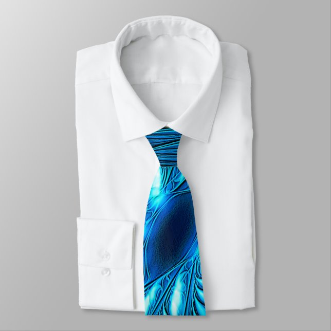 Carved Blue Star Neck Tie Krawatte (Gebunden)