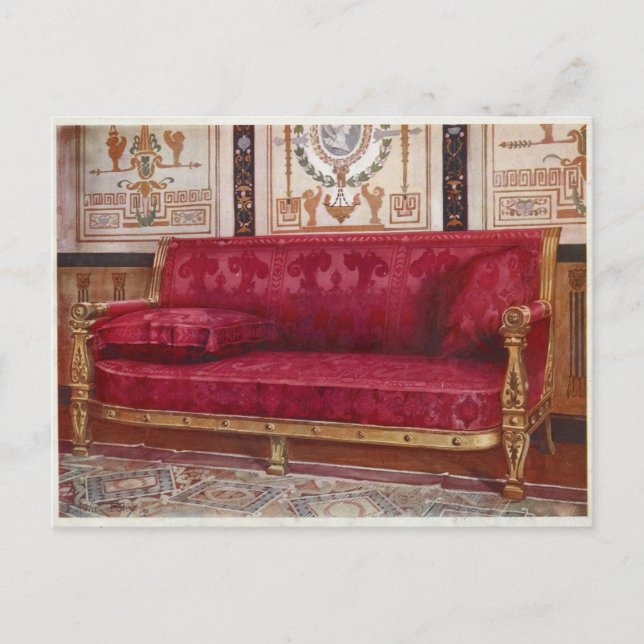 Carved Gilt Couch von Edwin Foley Postkarte (Vorderseite)