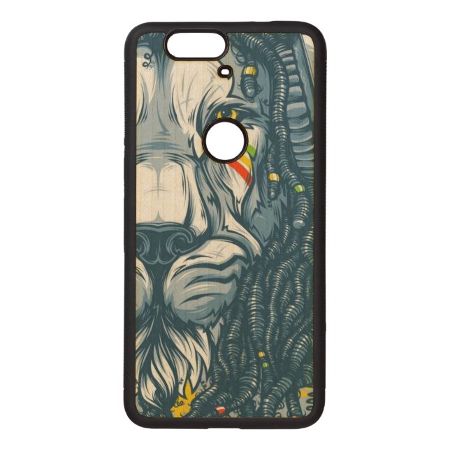 Carved Google Nexus 6p Bumper Wood Case Nexus 6P Holzhülle (Rückseite)