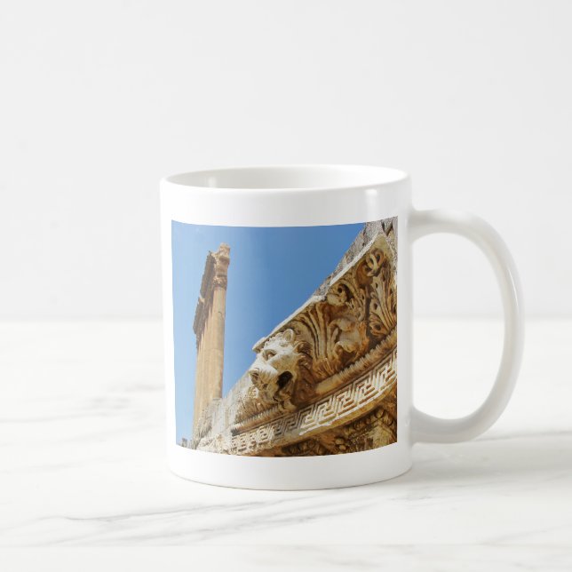Carved Lion's Head in Baalbek Kaffeetasse (Rechts)