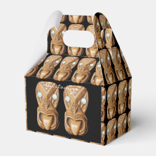 Carved Maori Tiki Face Thunder_Cove Geschenkschachtel