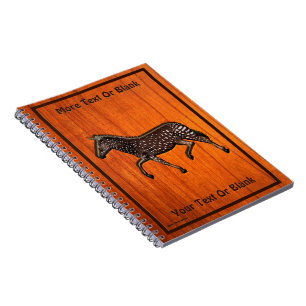 Carved Polka Dot Zebra Notizblock