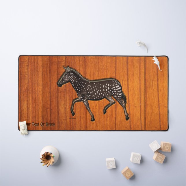 Carved Polka Dot Zebra Schreibtischunterlage (Kindertisch)