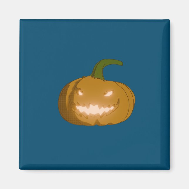Carved Pumpkin Kühlschrankmagnet (Vorne)
