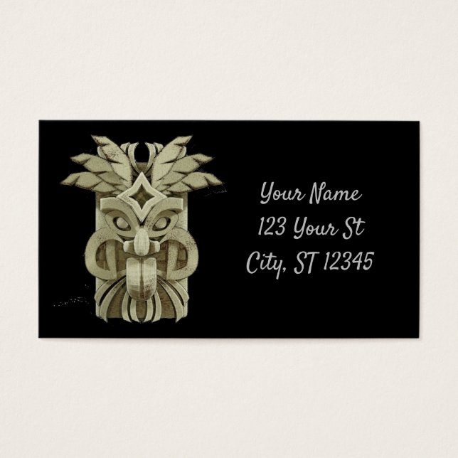 Carved Tiki Sculpture Thunder (Vorderseite)