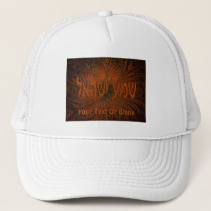 Carved Wood Shema Yisrael Truckerkappe