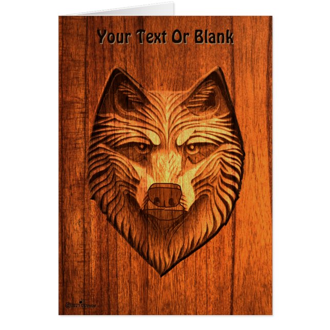 Carved Wood Wolf (Vorne)