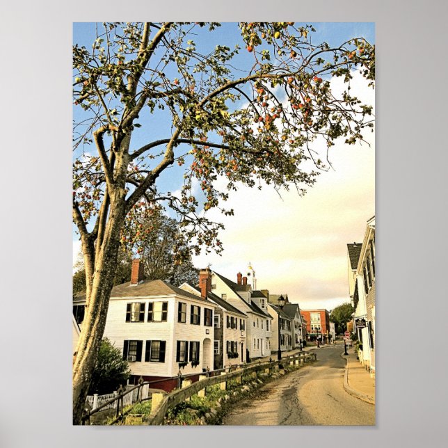Carver und Leyden Streets, Plymouth, Massachusetts Poster (Vorne)