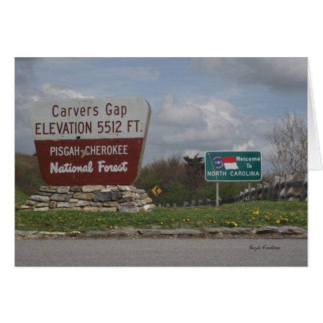 Carvers Gap Pisgah-Cherokee National Forest TN NC (Devant Horizontal)