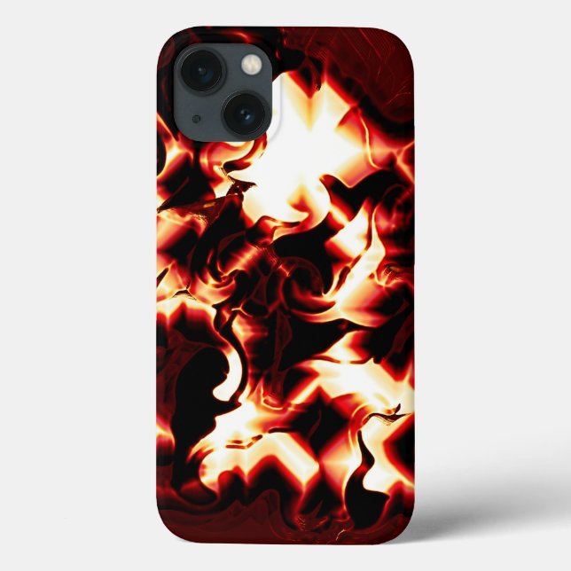 Carvingfeuer auf dunklem Hintergrund Case-Mate iPhone Hülle (Rückseite)