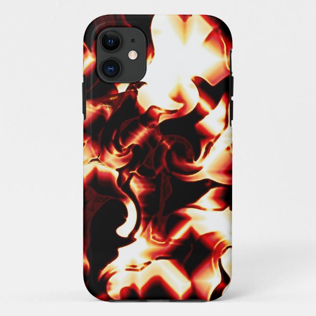 Carvingfeuer auf dunklem Hintergrund Case-Mate iPhone Hülle (Rückseite)