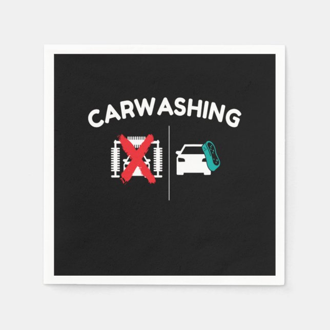 Carwaschen Car Care Cars Tuner Serviette (Vorderseite)
