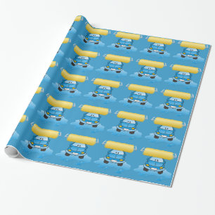 Carwash-Cartoon Geschenkpapier