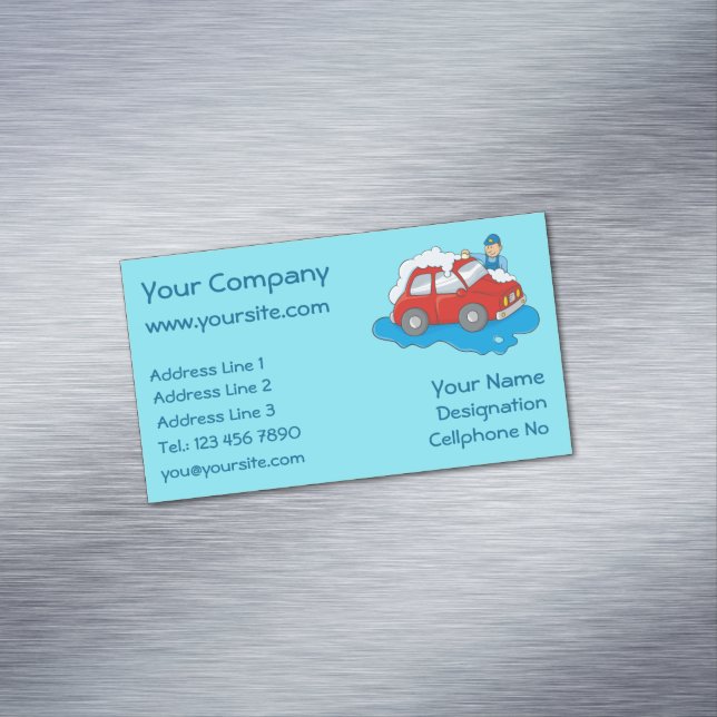 Carwasman Magnetische Visitenkarte (Beispiel)