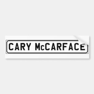 Cary McCarface Autoaufkleber