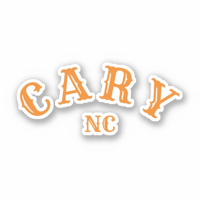 Cary, North Carolina Aufkleber (Vorderseite)