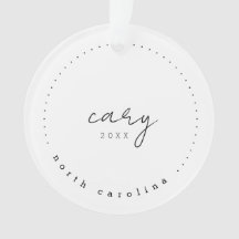 Cary North Carolina Reisen USA Ornament