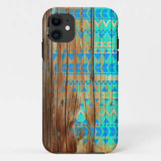 cas en bois aztèque en bois de l'iPhone 6 de coque