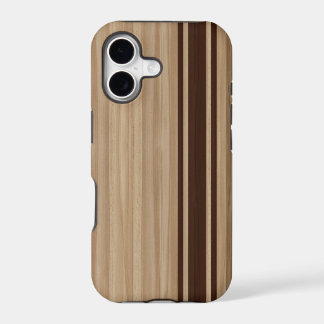 Cas en bois de l'iPhone 5 de rayure - style de