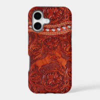 cas en cuir occidental de l'iphone 5 de mustang