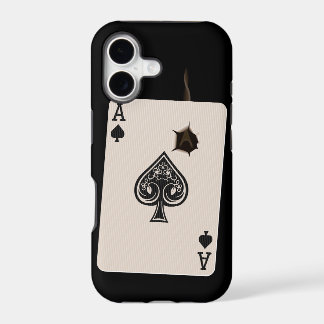 cas iPhone5 avec l'as de pique avec le trou de