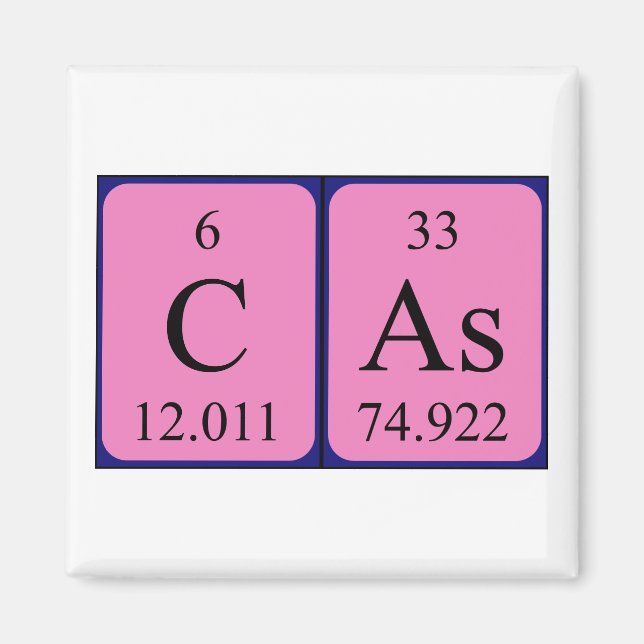 Cas Periodenmagnet Magnet (Vorne)