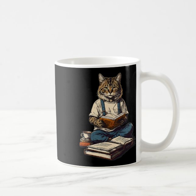 Cas Reading a Book Graphic Ca Kien Lovers Kaffeetasse (Rechts)