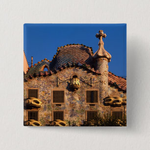 Casa Batilo, Gaudi Architecture, Barcelona, Button