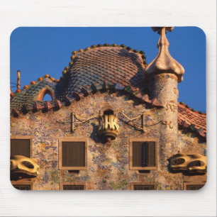 Casa Batilo, Gaudi Architecture, Barcelona, Mousepad