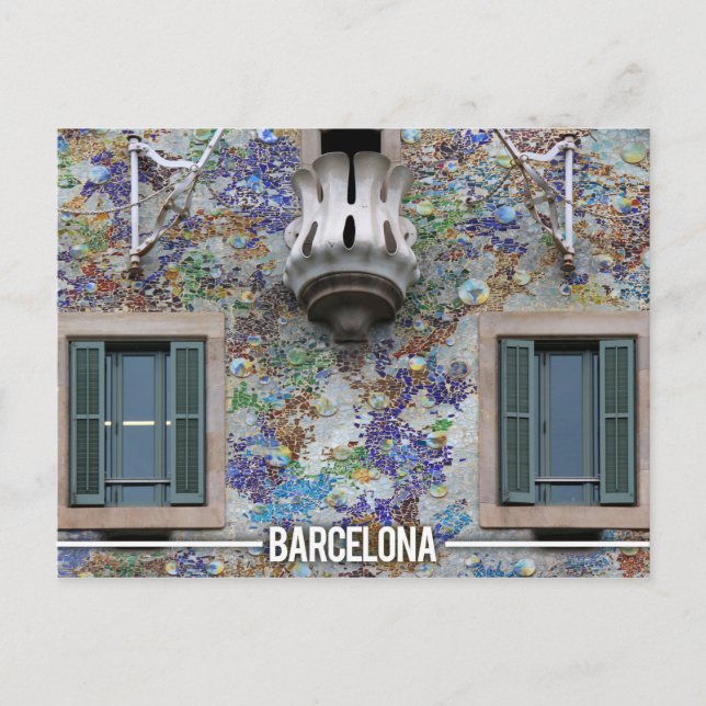 Casa Batllo - Antoni Gaudi, Barcelona Postkarte (Vorderseite)