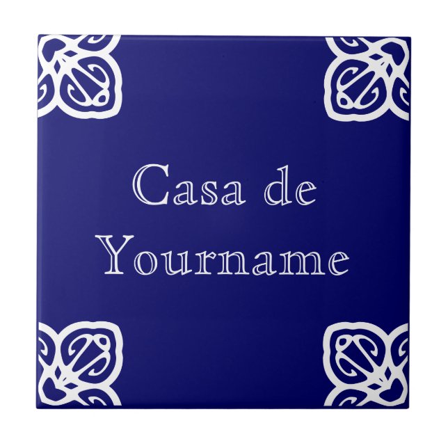Casa de Individuelle Name Tile Fliese (Vorderseite)