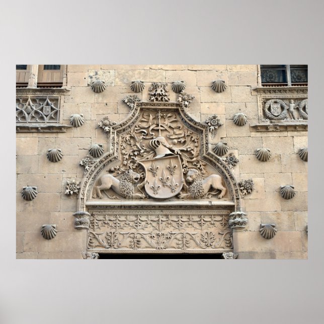 Casa de las Conchas, Salamanca Poster (Vorne)