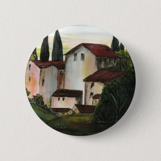 Casa de Pueblo Dibujo Florenz Button (Vorderseite)