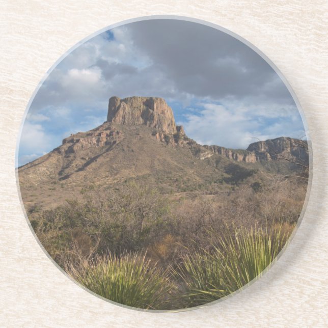 Casa Grande Peak, Chisos-Becken, Big Bend Getränkeuntersetzer (Vorne)