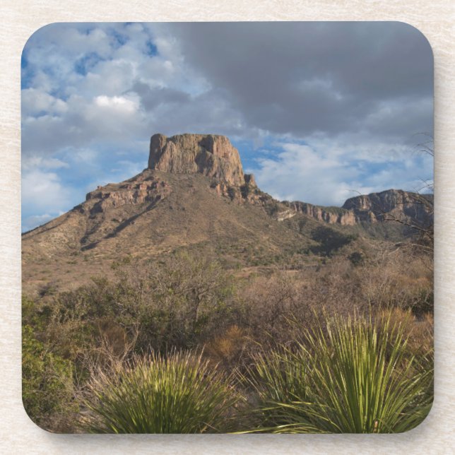 Casa Grande Peak, Chisos-Becken, Big Bend Getränkeuntersetzer (Vorderseite)