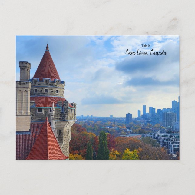 Casa Loma View, Toronto, Kanada Postkarte (Vorderseite)