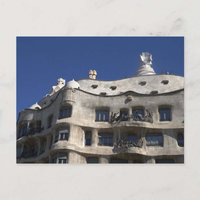 Casa Milà, Barcelona Postkarte (Vorderseite)