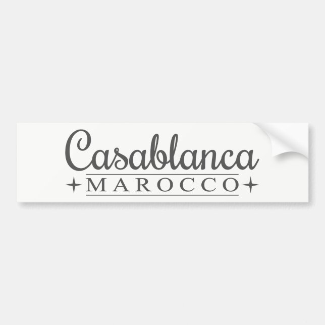 Casablanca Autoaufkleber (Vorne)