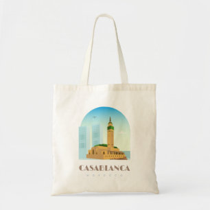 Casablanca city morocco tragetasche