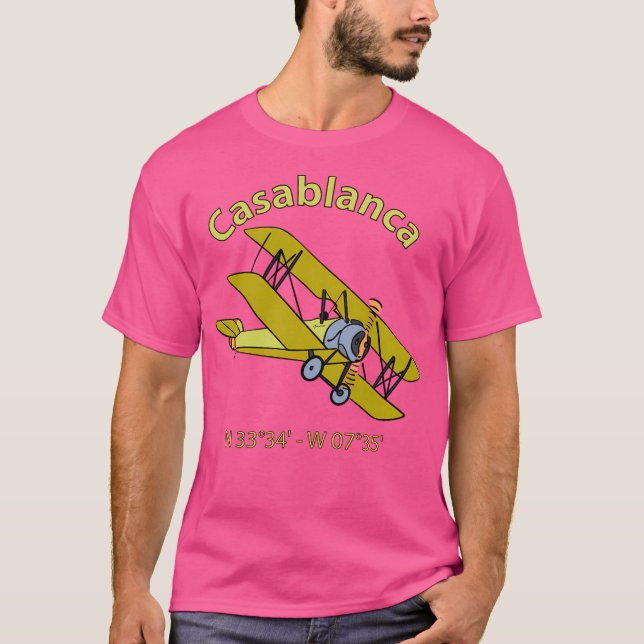 Casablanca Flight koordiniert Aviator T-Shirt (Vorderseite)