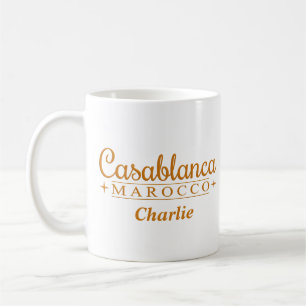 Casablanca individuelle Name Tasse