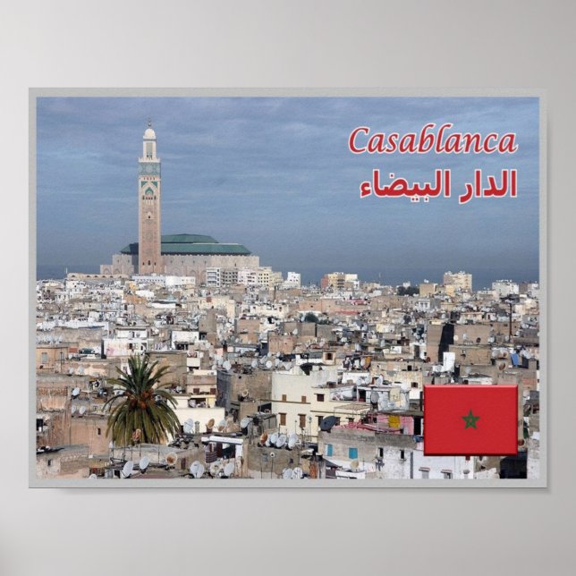 Casablanca - Marocco - Panorama - Poster (Vorne)